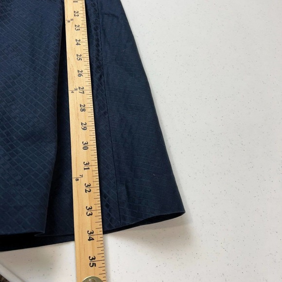 Jil Sander Women Wrap Dress 38 Navy Blue Short Sleeve Knee Length Preppy Capsule - Picture 9 of 12